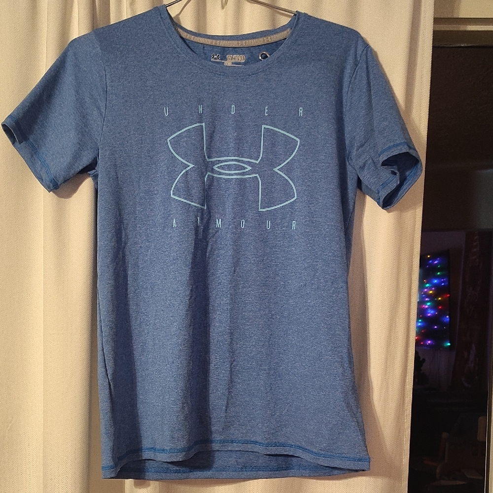 Under Armour Heather Blue Tee Youth Xl